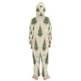 thumbnail image 3 of Soft Big Kids Onesie Pajamas Cozy Loose-Fit Jumpsuits for kids with Pockets for Christmas Lounge & Play Motifs Christmas Tree Pattern, 3 of 8
