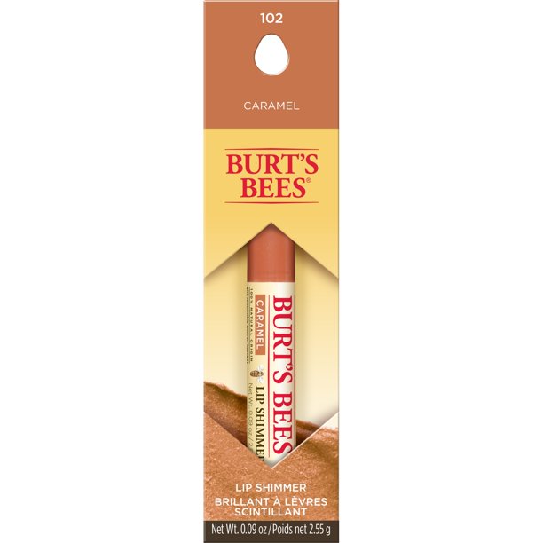 Burt's Bees 100 Natural Moisturizing Lip Shimmer, Caramel 1 Tube