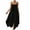 01 Black, variant on Weiqiqre Summer Dresses for Women V Neck Boho Loose Fit Backless Maxi Dress with Pockets