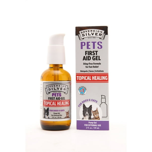 Sovereign Silver Silver First Aid Gel Topical Healing for Pets 2 fl