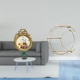 thumbnail image 2 of Marco de fotos redondo,Pequeño cuadro dorado vintage para la pared,Marco de fotos redondo decorativo de resina con ornamentos,Estante de almacenamiento de pared,Estantería metálica de pared, 2 of 8