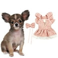 thumbnail image 2 of Small Dog Teddy Clothes - Spring/Autumn Fragrant Skirt, Soft Cloth Outfit for Small Dogs, Stylish & Comfortable, 2 of 4