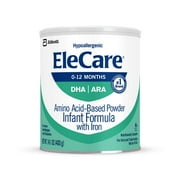 (2 pack) EleCare Hypoallergenic Amino Acid-Based Powder Infant Formula, 14.1 oz
