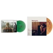 Taylor Swift - Evermore (Translucent Green Vinyl/2LP) & Midnights (X) (Blood Moon LP Vinyl)