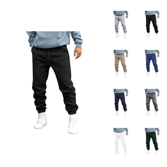 Jogger Pants for Men - Comfortable Breathable Sweatpants with Pockets and Elastic Waistband for Travel & Commute