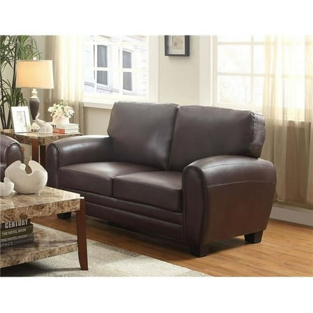 Rubin Love Seat - Dark Brown