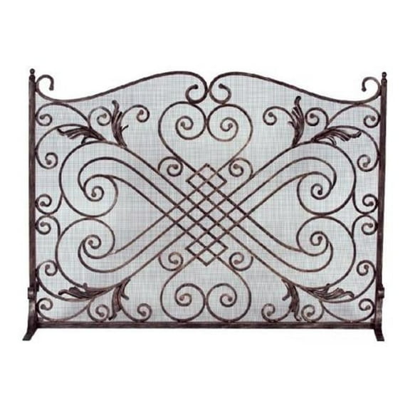 Dagan AHS505 Arched Panel Screen, Copper & Black