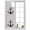 Black Gray, variant on No Glue Heat Blocking Window Flims, Turquoise Marble Window Privacy Film Frosted, Abstract Modern Art Marble Crack Peep-proof Door Windows Tint for Bathroom, Dormitory, 17.7 x 78.7 Inches