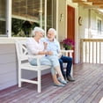 thumbnail image 2 of VINGLI Outdoor Bench Porch Bench, 47" Garden Bench Outdoor Wood Bench Patio Bench Entryway Bench for Yard Park, 800lb Capacity, 2 of 7