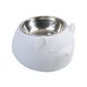 thumbnail image 5 of Comedero para perros inclinado a 15 degree, de acero inoxidable, para gatos y cachorros de interior. Blanco, 5 of 9