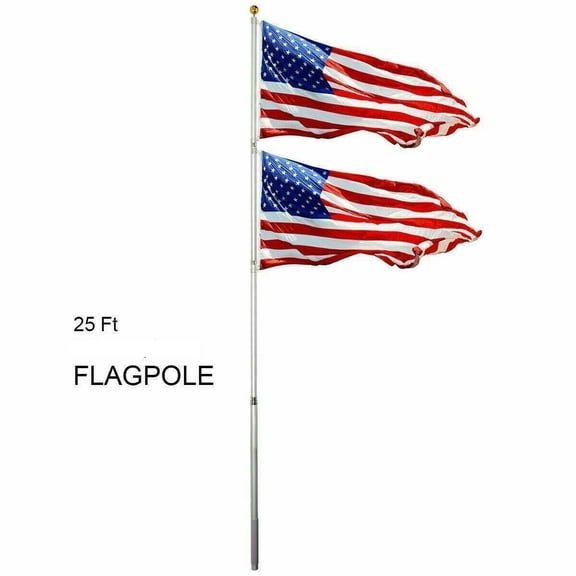 Immere Clearance 3'x5' Aluminium American Flag, Fade Resistance