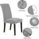 thumbnail image 2 of Juego de 4 fundas elásticas para sillas, fundas elásticas extraíbles para sillas de comedor, fundas para sillas para hotel, ceremonia, banquete, cocina,, 2 of 5