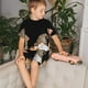 thumbnail image 4 of Balery Coffee Gnome (2) Conjunto de Pijama Infantil de Manga Corta con Estampado – Ropa de Dormir de Algodón Suave-4X-Large, 4 of 6