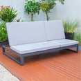 thumbnail image 3 of LeisureMod Chelsea Convertible Lounge Reclining Double Chaise With Cushions, 3 of 19