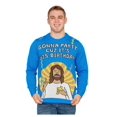 thumbnail image 1 of Jesus Birthday Party Sweater Men's Ugly Christmas Sweater, 1 of 2