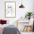 thumbnail image 3 of Stupell Industries Leila Pink Heart Sunglasses Gold Framed Floater Canvas Wall Art, design by Martina Pavlova, 3 of 10
