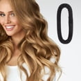thumbnail image 2 of Unique Bargains 1pc Circle Hair Rollers for Women 11.42"x5.31" Black, 2 of 6