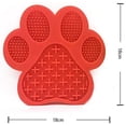 thumbnail image 2 of Tapis de Lechage Chien Tapis à Lécher pour Chien Coussin à Lécher pour Chien avec Ventouse en Bas, Bol Anti-étranglement pour Animaux de Compagnie, Bol pour Chat en Silicone Anti-Rotation Rouge, 2 of 5