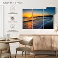thumbnail image 5 of Elephant Stock Santa Monica Pier At Sunset Wall Art - Horizontal Multi Panel Canvas - Living Room Wall Decor - Beach Multi Panel - Gray And Black Decor - 50" x 32", 5 of 8