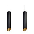 thumbnail image 1 of Lamparas De Techo Modernas Colgantes 2 Piezas Negra Y Dorada Negro, 1 of 4