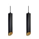 thumbnail image 1 of Lamparas De Techo Modernas Colgantes 2 Piezas Negra Y Dorada Negro, 1 of 4