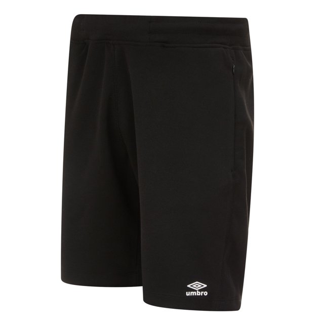 Umbro - Pantalones Cortos Pro para Hombre (Negro, Blanco)