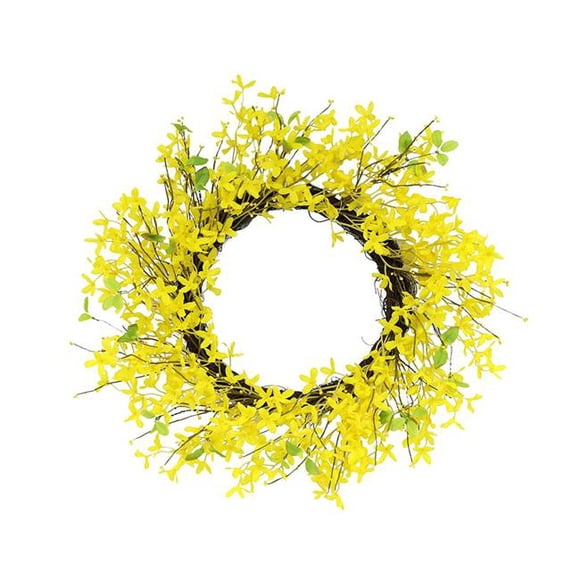 Puleo International 305-DW8297-24 24 in. Artificial Yellow Jasmine Wreath