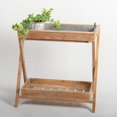 thumbnail image 1 of Wood And Metal Foldable Plant Stand, 1 of 4