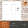 thumbnail image 5 of Chiasso Aluminum 2 Light Bronze Contemporary Outdoor Tube Wall Light, 5 of 13