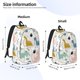 thumbnail image 2 of Disketp Cute Dinosaurs Mochila de Lona Estampada, Mochila Escolar de Viaje Ligera para Estudiantes y Portátil-Medium, 2 of 5