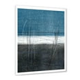 thumbnail image 2 of Designart 'Grey Meet Teal Abstract Art' Modern Framed Art Print, 2 of 4