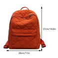 thumbnail image 3 of Papa Día Acolchado Capacal Hinchazón Mujeres Color Sólido Soft Commuting Rucksack, 3 of 9