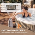 thumbnail image 5 of Segmart 6-8 Person Inflatable Hot Tub, 80-inch Round Outdoor Portable Spa with 140 Bubble Jets, Heating & Filtration System, 104°F Max Temp, Backyard Blow up Hot Tub with Cover, Easy-Setup, 5 of 8