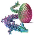 thumbnail image 1 of Zobetro Cesta de Pascua con diseño de dragón impreso en 3D, huevo sorpresa, dragón ejecutivo, juguetes de escritorio, rellenos decorativos de huevos de Pascua, regalos de Pascua para niños, decoración, 1 of 7
