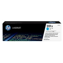 HP 201X High Yield Cyan Original LaserJet Toner Cartridge, ~2,300 pages, CF401X