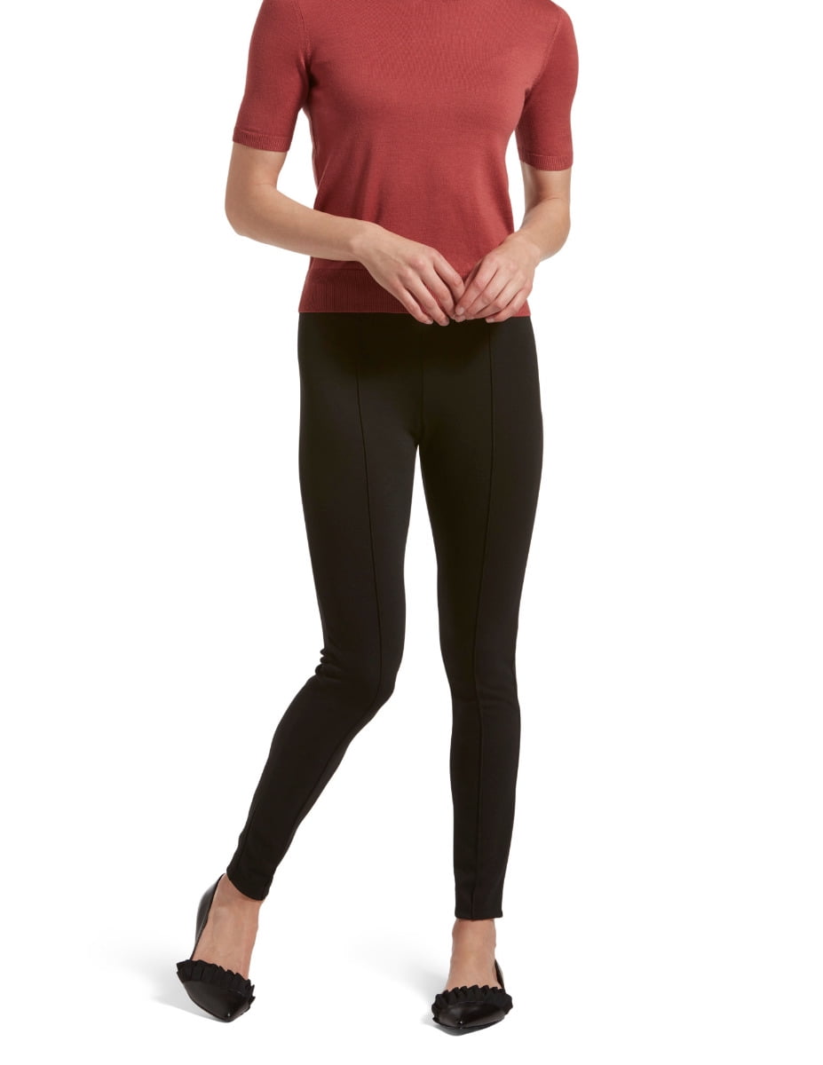 No Nonsense Women's Relaxed Fit Flared Legging, Black, Small at