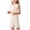 Beige, variant on IFNWSV Girls Summer Outfits Kids Solid Color Comfortable Short Sleeve Round-Neck and Short Sets for Kids Purple 4-5Years