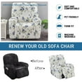 thumbnail image 5 of 4-Piece Stretch Recliner Cover - Non Slip Sofa Protector for Lazy Boy Chairs, Machine Washable Sofa Slipcover Fits Recliners 30-40" Wide, 5 of 6