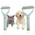 thumbnail image 2 of PENGXIANG Pet Dematting Comb for Dogs  Pet Grooming Tool for Dogs and Cats  Hair Remove Dematting Comb Tool for Pets  Undercoat Fur Grooming Rake Knot Cutter for Cats & Dogs, 2 of 11