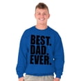 thumbnail image 3 of Cool Father's Day Best Dad Ever Men's Crewneck Sweatshirt Brisco Brands L, 3 of 6