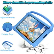 7 inch Kids Tablet, Android 12 Tablet for Kids, 4GB RAM+32GB ROM+512GB Expand, Toddler Tablet with Shockproof Case, Parental Contral, 1024*600 IPS Screen, 3000mAh Battery, Educational, Games, Blue