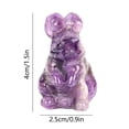 thumbnail image 3 of Mrzvby Easter Home Decorations and Easter Basket Stuffers,1.5 Inch Natural Crystal Carved Bunny Crafts Ornament Cute Polished Natural Carved Sculpture Statue Home Office Desk Decoration Gift, 3 of 6