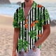 thumbnail image 2 of Hawaiian Shirt For Men, Men's Vintage Button Down Bowling Shirts Short Sleeve Summer Beach Shirt 3XL, 2 of 5