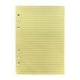 thumbnail image 2 of SeekLGT A5 Yellow Lined Filler Paper 6 Hole Punched 120GSM Thick Loose Leaf Paper Planner Inserts for Notebook Journal 50 Sheets, 2 of 9