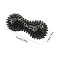 thumbnail image 2 of Massage Spiky Ball Peanut Peanut Roller para reflexología de estrés Negro, 2 of 4