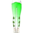 thumbnail image 6 of Tisuna Girls St Patricks Day Leggings Child Cartoon Print Elastic Waist Tight Leg Yoga Pants Fashion Stretchy Little Girls Play Holiday Festive Outfits Green1 Size 4-5 Years, 6 of 6