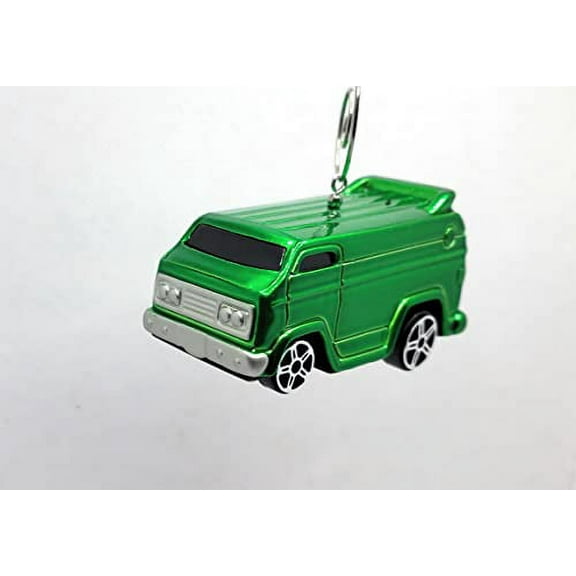 Christmas Ornament for Tricked Out Dodge Chevy Van Green