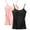 black+pink(2pack), variant on 2 Pack Women Tank Top with Built in Bra Camisole - Padded Camisole Yoga Tanks, High Stretch Workout Spaghetti Tank Tops with Adjustable Breathable Strap for Women, S-XL