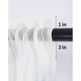 thumbnail image 6 of Blue Ombre Floral Tier Curtains 24 Inch Length,Sheer Curtains for Bedroom Living Room Window Spring Elegant Flowers Watercolor Rod Pocket Drapes Kitchen Curtains Small Half Window 27.5"x24" 2 Panels, 6 of 6