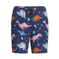 thumbnail image 4 of Wukai Dinosaur Men’s Short Pajama Pants With Pockets Soft Sleep Pj Shorts for Men-4X-Large, 4 of 6